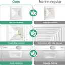 Reinforced 97011723 Bathroom Exhaust Fan Cover with Springs,ABS Plastic Square Ceiling Laminar Air Flow Air Conditioning Grilles Diffusers,Air Diverter,vent cover,Ventilation Fan (1, 9in)