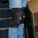 Klein Tools 60492 Knee Pads, Lightweight Padded Knee Sleeves, Breathable Mesh Back, Elastic Cuff with Slip-Resistant Silicone, Black, M/L