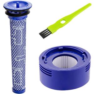 Replacement Filter for Dyson V7 V8 Animal Absolute Motorhead Carbon Fiber V8+ V7 Absolute V7 Animal Pro Plus Vacuum 1 Pre Filters & 1 Post Filters for Dyson V8 Compare to Part # 965661-01 & 967478-01