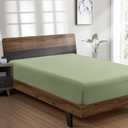 FreshCulture Twin XL Fitted Sheet Only - Hotel Quality Fitted Sheet Twin XL Size - Ultra Soft & Breathable - Brushed Microfiber - Deep Pocket - Cooling Fitted Sheets for Twin XL Size Bed (Sage Green)