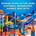National Geographic Marble Run with Motorized Elevator - 150-Piece Marble Maze Kit with Motorized Spiral Lift, 30 Marbles, Storage Bag & More, Perpetual Motion Machine, Kids Physics Toys, 9.21 X 2.2 X 6.18 Inches