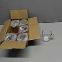 B Unique Clear Glass Coffee Mugs Set of 6, 12.6 oz  Heat Resistant & Lead-Free Drinking Glasses for Hot & Cold Drinks  Tea, Coffee, Latte, Juice, Milk  Dishwasher Safe