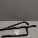 Room Darkening Curtain Rod, Wrap Around Design, Extra-Thick 1-Inch Diameter Single Drapery Rod, Extendable Metal Rod Set for the Blackout Curtains and Sheer (Matte Black, 28-48")