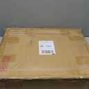 iDesign Round Drink Table - Pedestal Drink Table for Small Spaces - Clear/Chrome