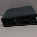 Bedsure 100% Washed Cotton Duvet Cover Queen Size - Forest Green Minimalist Cotton Duvet Cover Linen Like for All Seasons - GentleSoft Plain Simple Bedding (Forest Green, Queen, 90"x90")