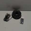 Remote RGBW Rotating Disco Ball Motor,5-10RPM Adjustable Speed Light Up Spinner 23 LED for 6~15" Mirror Rotator for Birthday Party Decor (Not Included Ball)