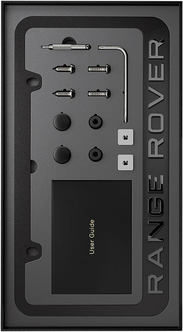 Black License Plate Frames (Metallic)