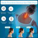 Neck Hump Corrector, Neck Stretcher Cervical Traction for Muscle Relax, Cervical Traction Device for TMJ Pain Relief, Spine Corrector, Shoulder Relief Device (Blue)