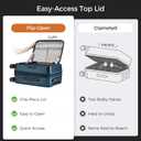 Carry On Luggage Top Opening with Cup Holder & Phone Holder, Expandable PC Hard Shell Suitcase, USB Charging Port, Side Hook, 360° Spinner Wheels, TSA Lock & YKK Zippers for Fathers Day Gift, 20 inches