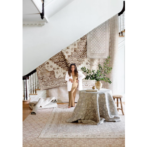 Livabliss x Nabela Noor Home Asha Traditional Oriental Area Rug, 2'6" x 7'3",Oatmeal