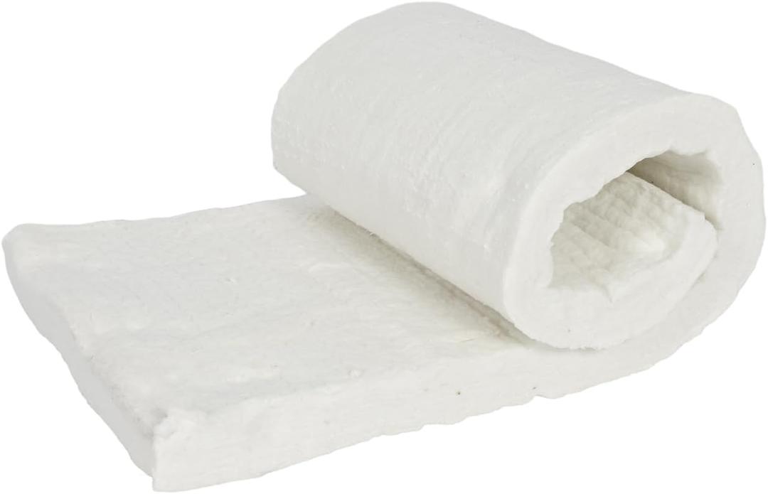 BACLAUGH Kaowool Ceramic Fiber Insulation Blanket 2" Thick x 16" x 48" 2400F Fireproof Insulation Blanket Fit for Furnaces, Kilns, Stoves, Fireplaces