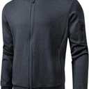 SAVKOOV Mens Loose Fit Lightweight Jacket Casual Stylish bomber Jacket (S)