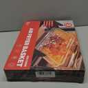 Air Fryer Basket for Oven, Air Fryer Basket and Stainless Steel Baking Tray Pant Oven Air Fryer Pan Rack for Cooking Baking Dishwasher and Broiling (15.3"x11") (15.3"x10.2" & 14.9"x11")