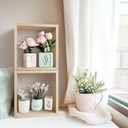 Kaboon Cube Floating Shelves Set2, Display Shelves Wall Mount 7.75" D x 12.5" W x 12.5" H, (Grey Oak, Square 2 Cubes)