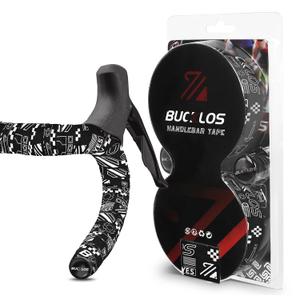 BUCKLOS Bike Handlebar Tape for Road Bike Comfortable Bicycle Handlebar Tape EVA Bike Bar Tape Grip 2 Rolls Bicycle Drop Bar Wraps Black