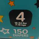 Pampers Diapers - Baby Dry - Size 4, 150 Count, Absorbent Disposable Infant Diaper 