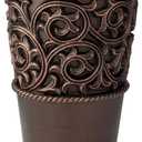 Essentra Home Bronze Bathroom Tumbler Cup for Vanity Countertops, Also Great as Pencil/Pen Holder and Makeup Brush Holder