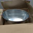 Large 6-Gallon Galvanized Tin Beverage Tub, 20x14x10 inches (Pack of 2)