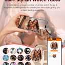 LIGE Smart Watch for Women, 1.43" AMOLED Screen Smartwatch with Answer/Make Call for iPhone/Android/Samsung, Fitness Tracker with 120+ Sport Modes, Sleep/Health Monitor, IP68 Waterproof, 2 Bands, Gold