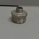 2" x 3/4" Male Hex Nipple Threaded Reducer Connector Pipe Fitting Adapter, Stainless Steel 304 NPT