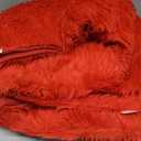 HAIHUA Red Faux Fur Throw Blanket, Red 50" x 60" Fluffy Blanket Throw, Shaggy Plush Decorative Couch Blanket, Cute Furry Throw Holidy Fuzzy Lap Blanket for Kids Women Men Teen Girls