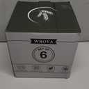 Wrova Wheat Straw Bowls Set 60 OZ Unbreakable Large Cereal Bowls Set of 6 Microwave and Dishwasher Safe Bowls Big Bowls for Camping and Picnic BPA Free Soup Bowl for Serving Oatmeal and Salad. Black