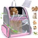 LOLLIMEOW Pet Carrier Backpack for Dogs and Cats,Puppies,Fully Ventilated Mesh,Airline Approved,Designed for Travel, Hiking, Walking & Outdoor Use