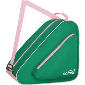 Skate Bag for Ice, Inline, Roller & Quad Skates,Unisex (Green)