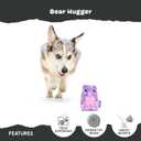 Barkbox Bear Hugger Dog Toy for Aggressive Chewers | 2-in-1 Plush & Rubber Treat-Dispensing Toy for Small Dogs | Puppy Teething Toys & Dog Toys to Keep Them Busy