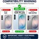8 x for Samsung Galaxy S26 Plus Case 5G Phone Card Holder [Military Grade Drop Test] Full Body Protection Slim Shockproof Rugged Marble S26+ Cover 6.7" for Women Men (Purple Sweetheart)