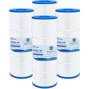 Fil-fresh C3030 Pool Filters Cartridge Compatible with Hayward SwimClear C3030, C3025, C3020, Replaces Hayward CX580XRE, Pleatco PA81, Unicel C-7483, 481 sq. ft, 4-Pack