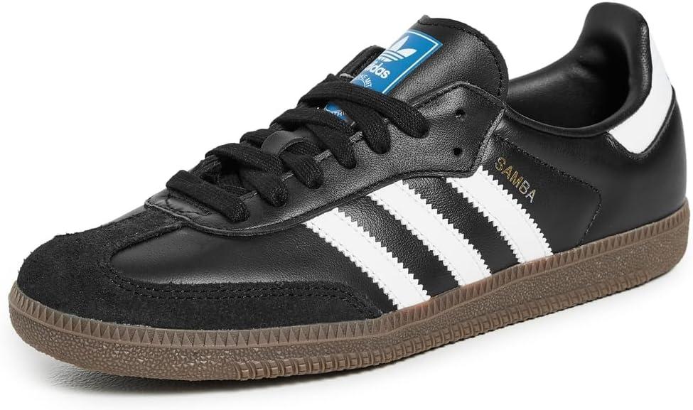 adidas Men's Samba Shoes (7 Wide, Black/White/Granite)