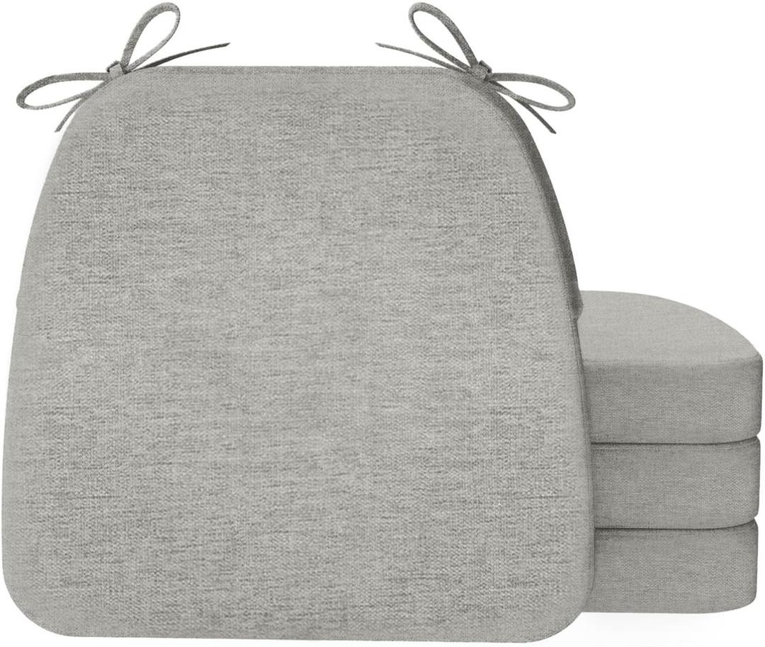 AAAAAcessories Chair Cushions for Dining Chairs, 17 x 16 x 2 in, Set of 4, 17x16x2"-4 Pack