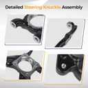 PAROD 698042 Front Right Steering Knuckle Assembly Fit for 2010-2015 Lexus GX460, 2003-2015 Toyota 4Runner, 2007-2014 FJ Cruiser, Passenger Side