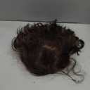 DUDUWIG Child Brown Wig Kids Short Chocolate Brown Wavy Curly Wig Girls Short Brown Side Part Wig Heat Resistant Synthetic Wig with Wig Cap