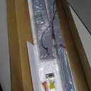 DZW 47.3Inch Modern LED Linear Pendant Light Fixtures 50W Black Kitchen Island Lighting with Remote Control 3000k-6000k Dimmable Pool Table Light for Dining Room Office