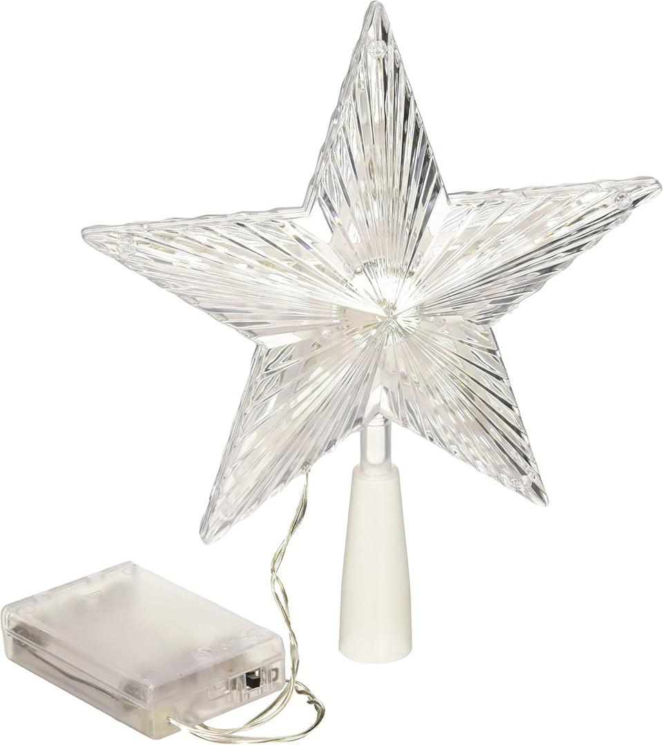 BenefitUSA Christmas Tree Light Top Star Topper Table Lovely Shiny Xmas Decorative