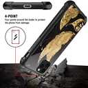 DJSOK Compatible with iPhone 13 Mini CaseDesign Pattern Back Bumper Anti Scratch Reinforced Corners Soft TPU Caver,Cases for Men Women-Golden Butterfly