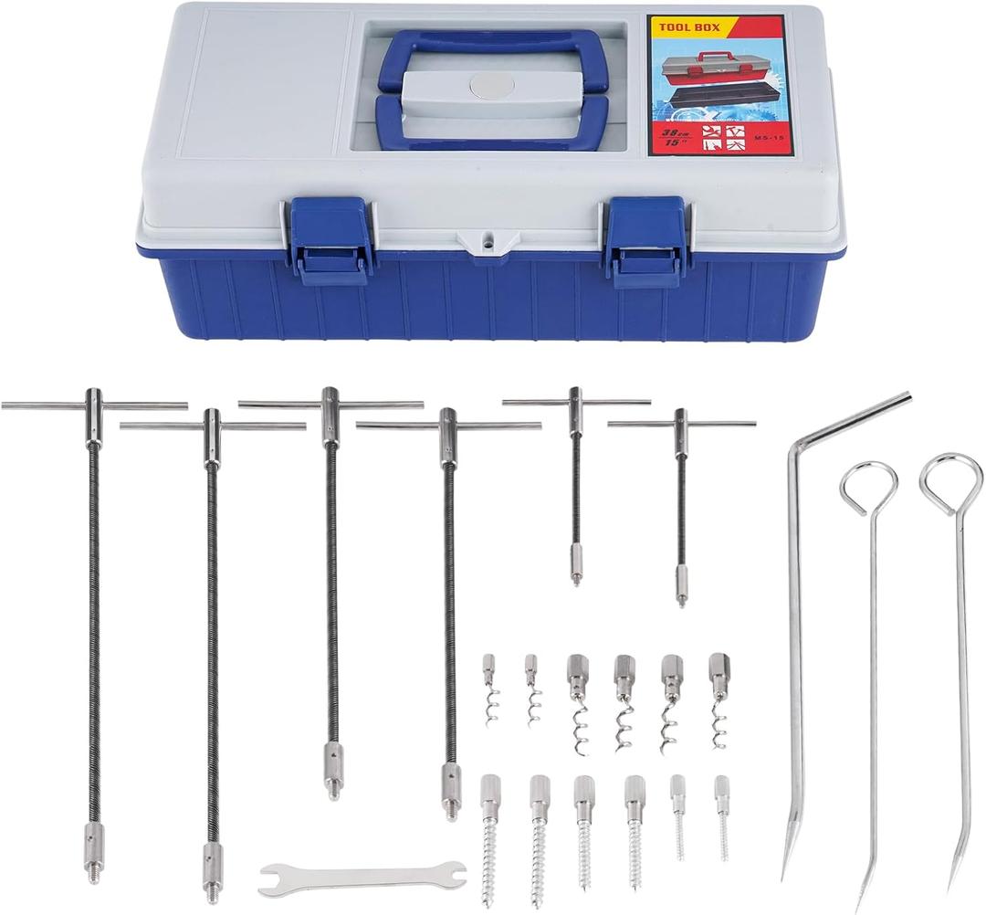 Packing Extractor Set 23pcs, Stainless Steel Packing Puller Flexible Packing Hook Set Packing Extractor Tool with Tool Box