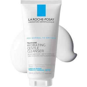 La RochePosay Toleriane Hydrating Gentle Facial Cleanser, Daily Face Wash with Ceramide and Niacinamide for Normal to Dry Sensitive Skin, OilFree, Fragrance Free