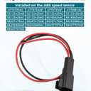 2 Pin ABS Wheel Speed Sensor Connector Fit for Ram 2500 2011-2024, Replace 68457707AB