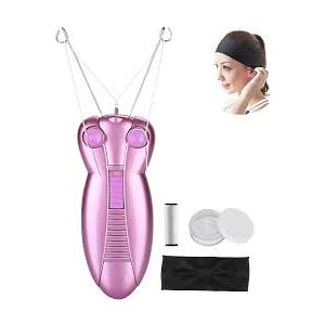 WAYCOM Ladies Facial Hair Remover Electric Women's Beauty Epilator Facial Threading Hair Removal Shaver Face Massager Pull Faces Delicate Device Depilation Christmas Birthday Present