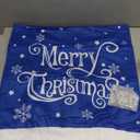 CCINEE 4pcs Christmas Chair Covers for Dining Rooms,Blue Holiday Chair Slipcovers for Kitchen Wedding Xmas Party Table Decor Winter Christmas Chair Back Covers : Home & Kitchen