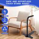 Chair Couch Stand Assist Aid for Elderly, Couch Cane/Rails/Handles for Seniors Sit to Stand, 6-Levels Adjustable Sofa Lift Pro, Standing Aids & Supports Devices,400LBS Capacity