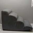 Aodisman Dog Steps for Bed, 4-Step Dog Stairs Ramp for Small Dogs and Cats, Indoor Non-Slip Pet Stairs Suitable for Older, Short-Legged, and Puppy Dogs to Climb onto High Beds and Couch, 17.4" H, Grey