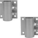 Heavy Duty Dock Pipe Holder – Hot-Dip Galvanized Boat Deck Hardware for Floating Docks – 2.3" ID Side Leg Bracket – 1/4" Thick Steel Rust Resistant Boat Dock Guards (2 Pack Dock Pipe Holder)
