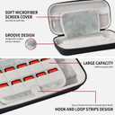 AriKroii Carrying Case for Nintendo Switch 2, Portable Hard Shell Pouch Carrying Travel Game Bag for Switch 2, Holds 10 Game Cartridges, Lightweight and Large Capacity, 7.9 inch, Black