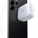 TORRAS FlexLine 67W Retractable USB C Charger Block,for Samsung Galaxy S26 Ultra Charger Fast Charging, GaN  USB C Cable with Dual-Port for iPhone 17 Pro Max, iPhone 16, MacBook Pro,iPad, 39.37in (White)