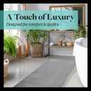 Memory Foam Bath Mat Non Slip Absorbent Super Cozy Velvet Bathroom Rug Carpet (22 inches X 36 inches, Grey)