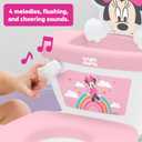 Bright Starts Disney Junior Minnie Mouse My Size Potty Training Toilet, Toddler Potty Chair with Flushing & Cheering Sounds, Removable Seat with Splash Guard & Handles, Ages 18+ Months, Up to 50 lbs